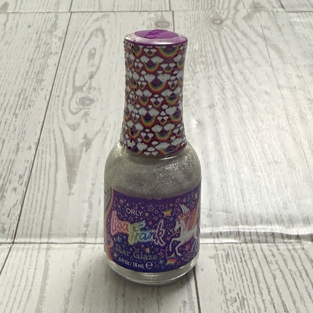 Orly x Lisa Frank Nail Polish Star Glaze Silver Nail Topper